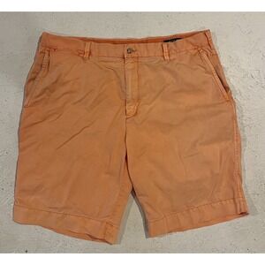 Polo‎ Ralph Lauren Shorts Mens 36 Orange Cotton Chinos Classic Fit 9" Inseam
